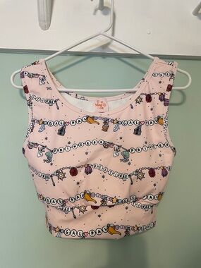 The Magic Box Adult Crop Tank Princess Friendship Bracelet Cinderella Ariel
